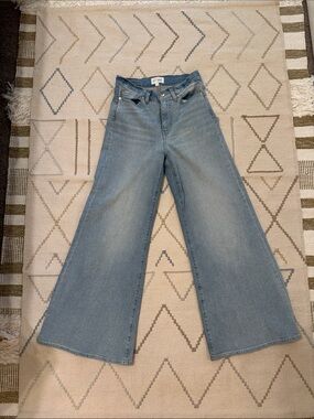 Frame Denim Wide-Leg Plazzao Jeans